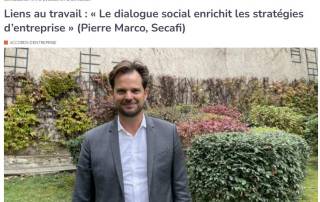 Liens au travail : "Le dialogue social enrichit les stratégies d'entreprise" Pierre Marco au micro de CSE Matin Liens au travail : "Le dialogue social enrichit les stratégies d'entreprise" Pierre Marco au micro de CSE Matin